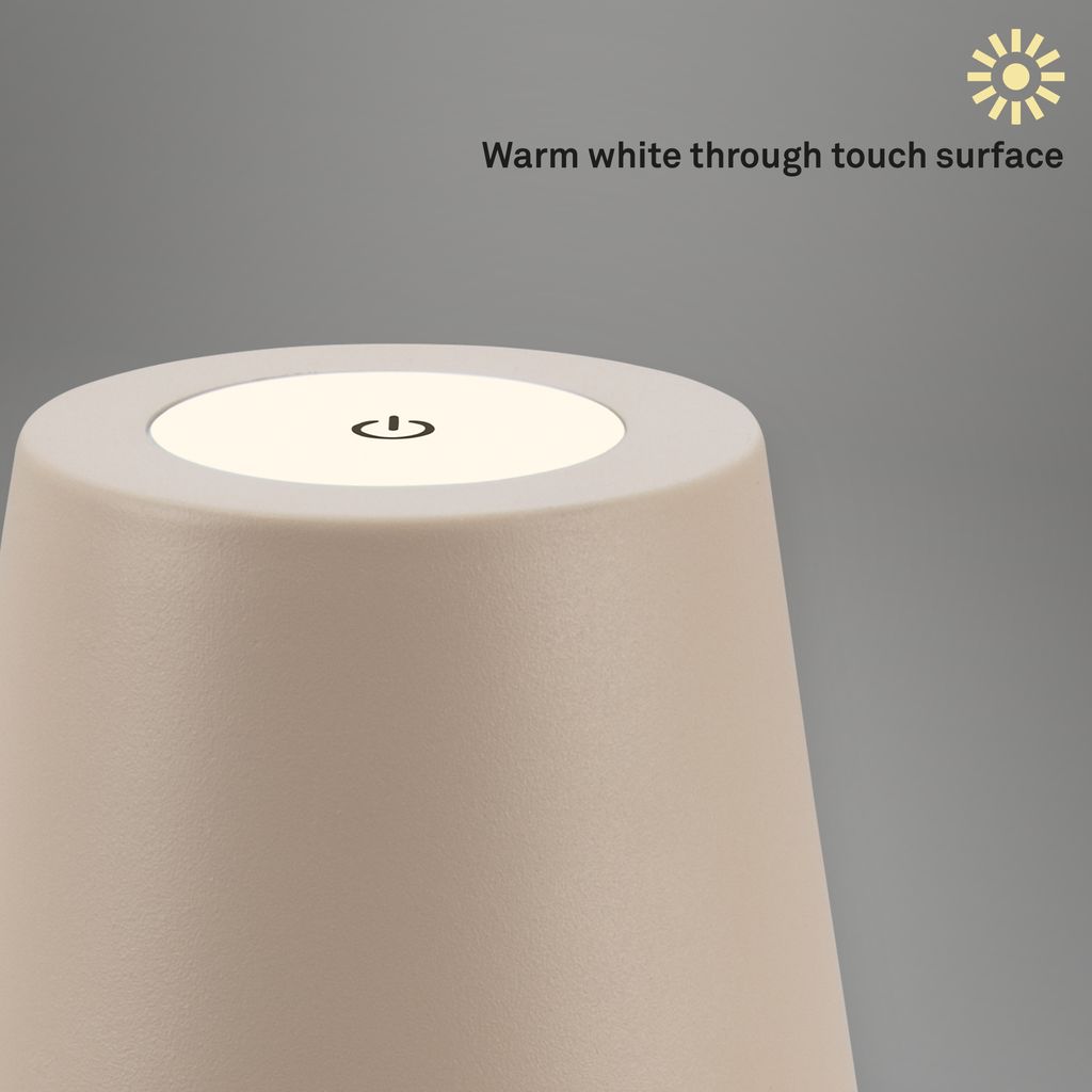 Tischlampe Akku Tischleuchte Kabellos Touch höhenverstellbar Akku tauschbar 3