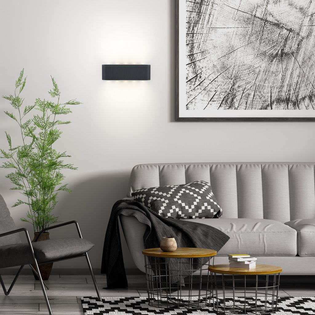 Fade Wandleuchte - 1,5W, 250lm, Akku, LED, Touch, Dimmbar, Anthrazit