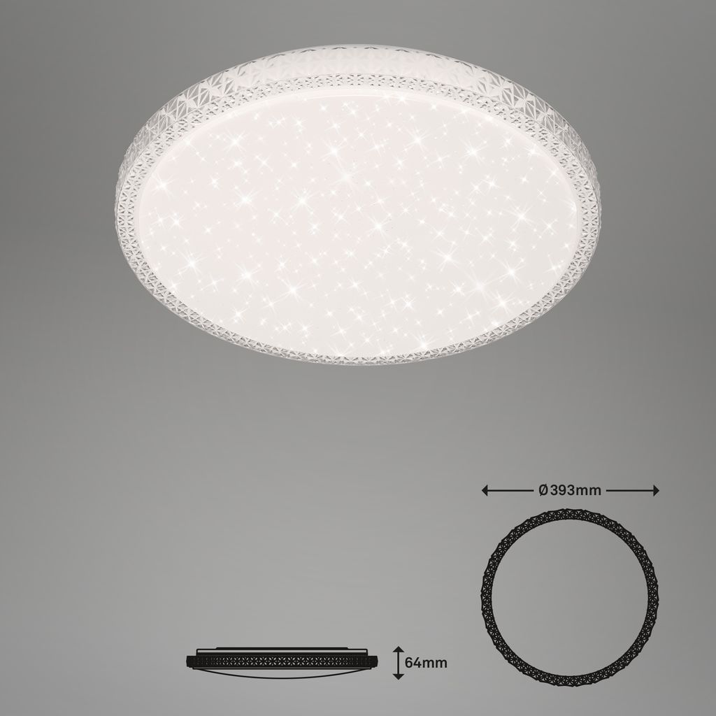 STERNENHIMMEL LED Deckenleuchte, Ø 39 cm, 24 W, Weiß