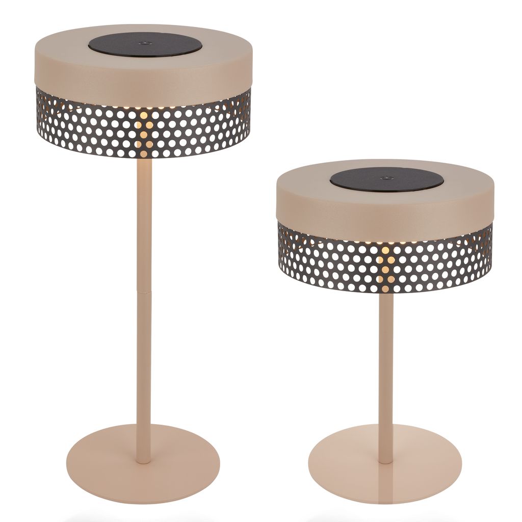 Briloner Booha LED Tischlampe kabellos IP44. Dimmbar. Touch. Akku. Spritzwasserschutz. Beige-Anthrazit. Ø16 x 35 cm 11