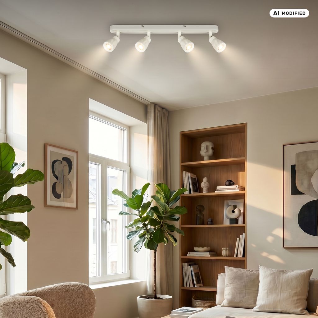 Riff Ceiling Spotlight 20 cm - 14W, 1600lm, LED, Adjustable, Off-White