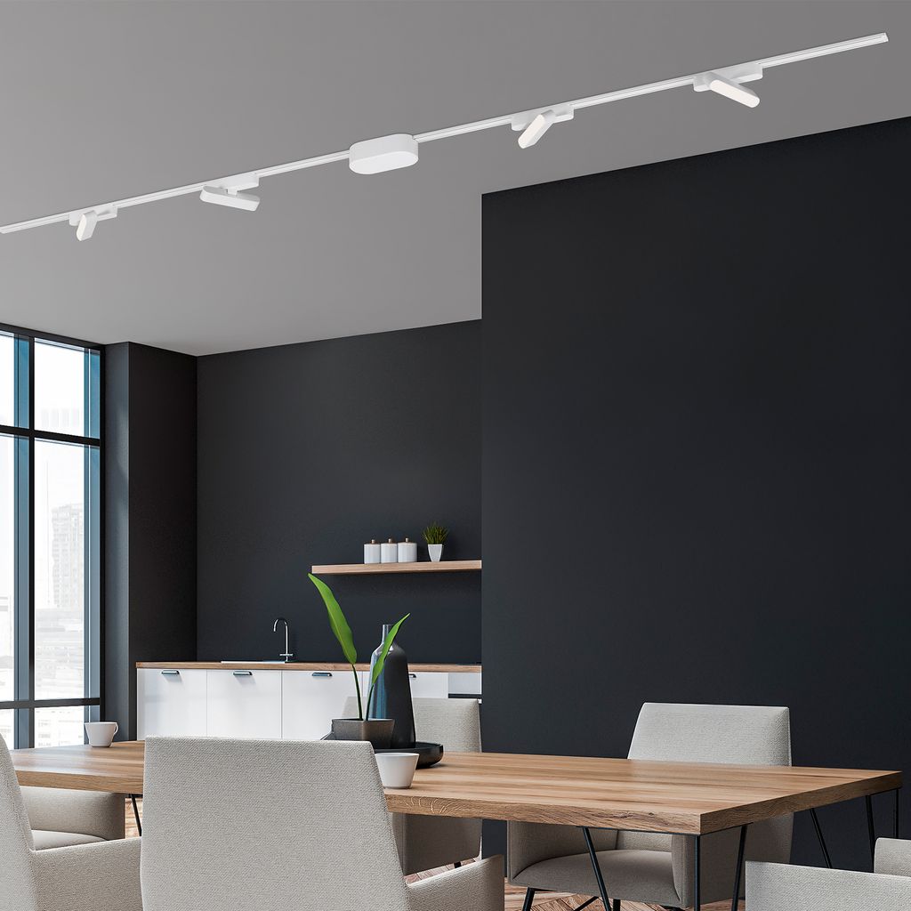 Briloner Luxtrail Schienensystem, Komplettset, 4x LED Tracklight, Weiß