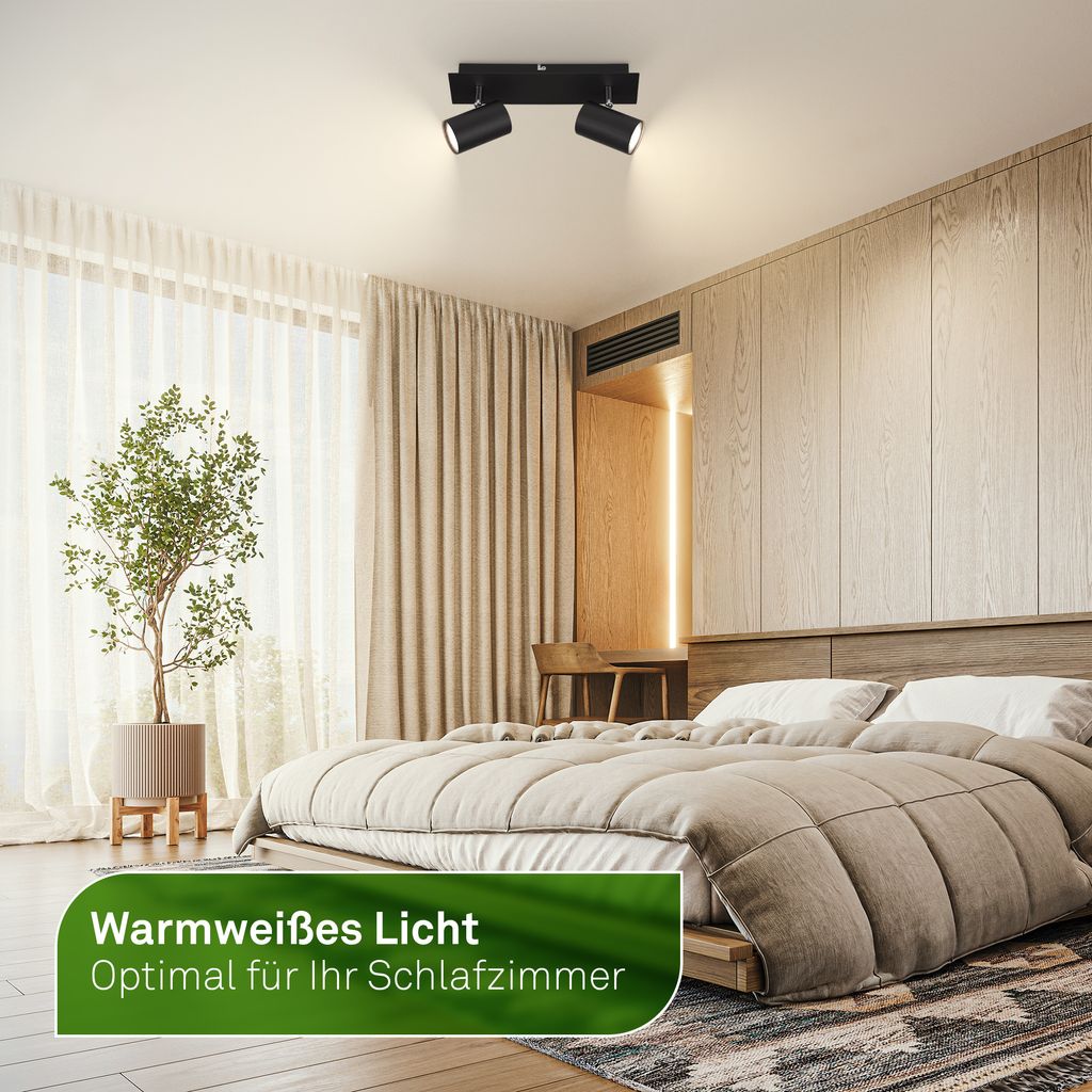 Briloner Isil A LED Deckenstrahler, mit EEK A Lichtquelle*, Schwenkbar, Schwarz
