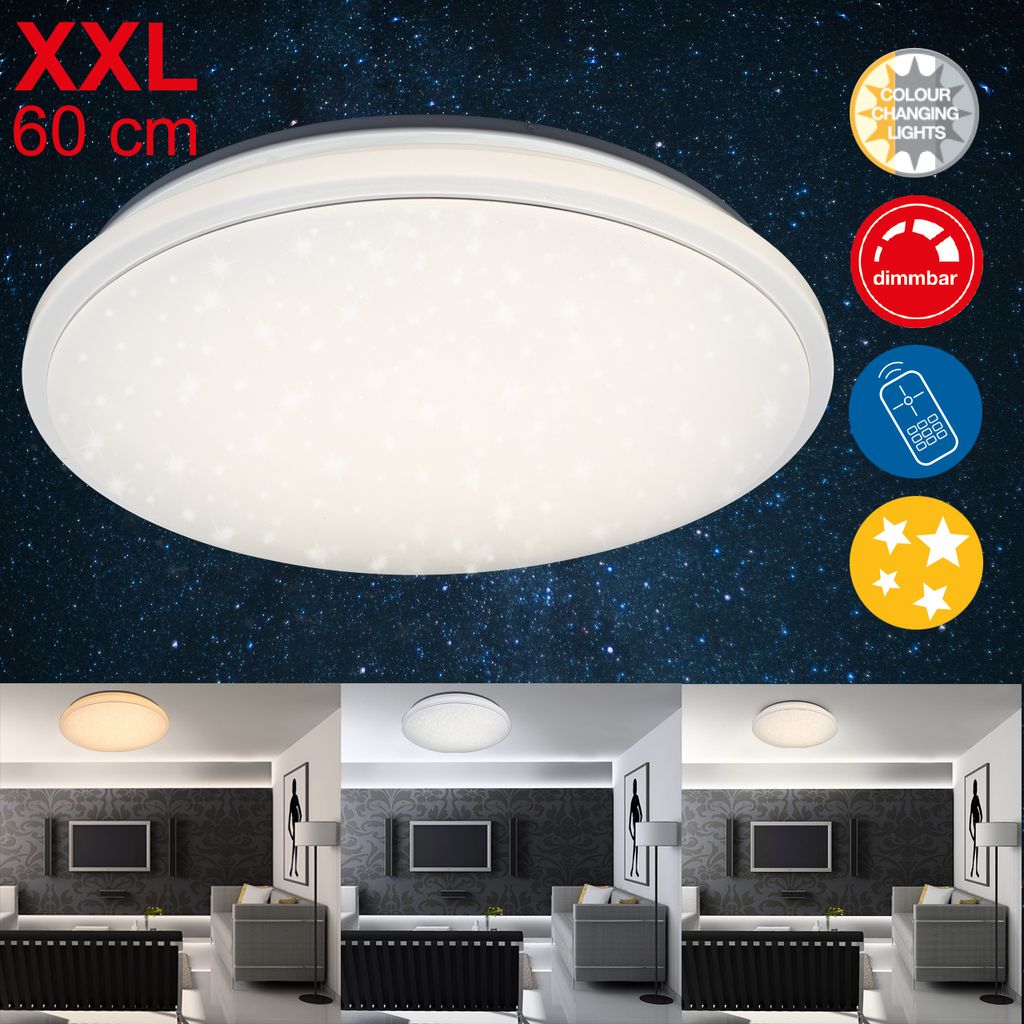 STERNENHIMMEL LED Deckenleuchte, Ø 56 cm, 48 W, Weiß