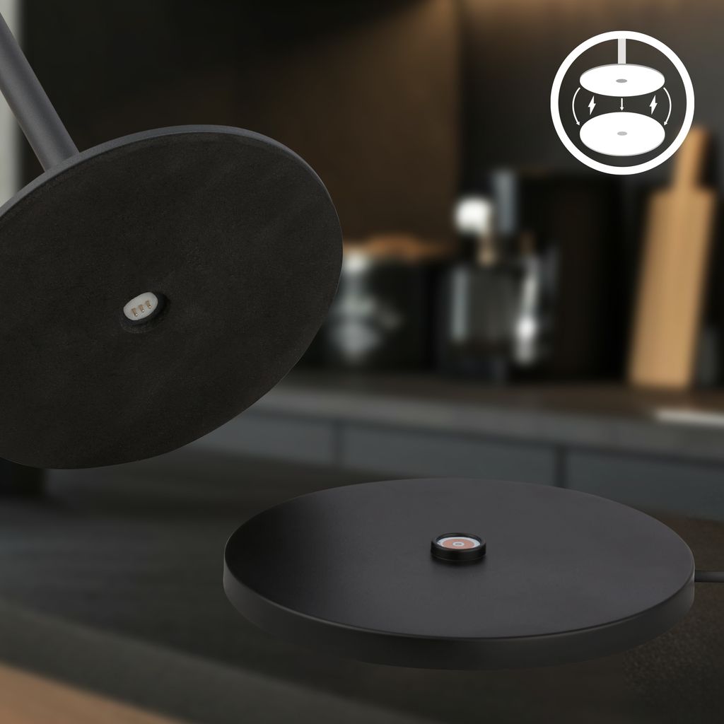 Briloner Cilano RGBW LED Tischlampe kabellos IP44. Dimmbar. Touch. Kabellos. Spritzwasserschutz. Anthrazit. Ø12 x 36 cm 7