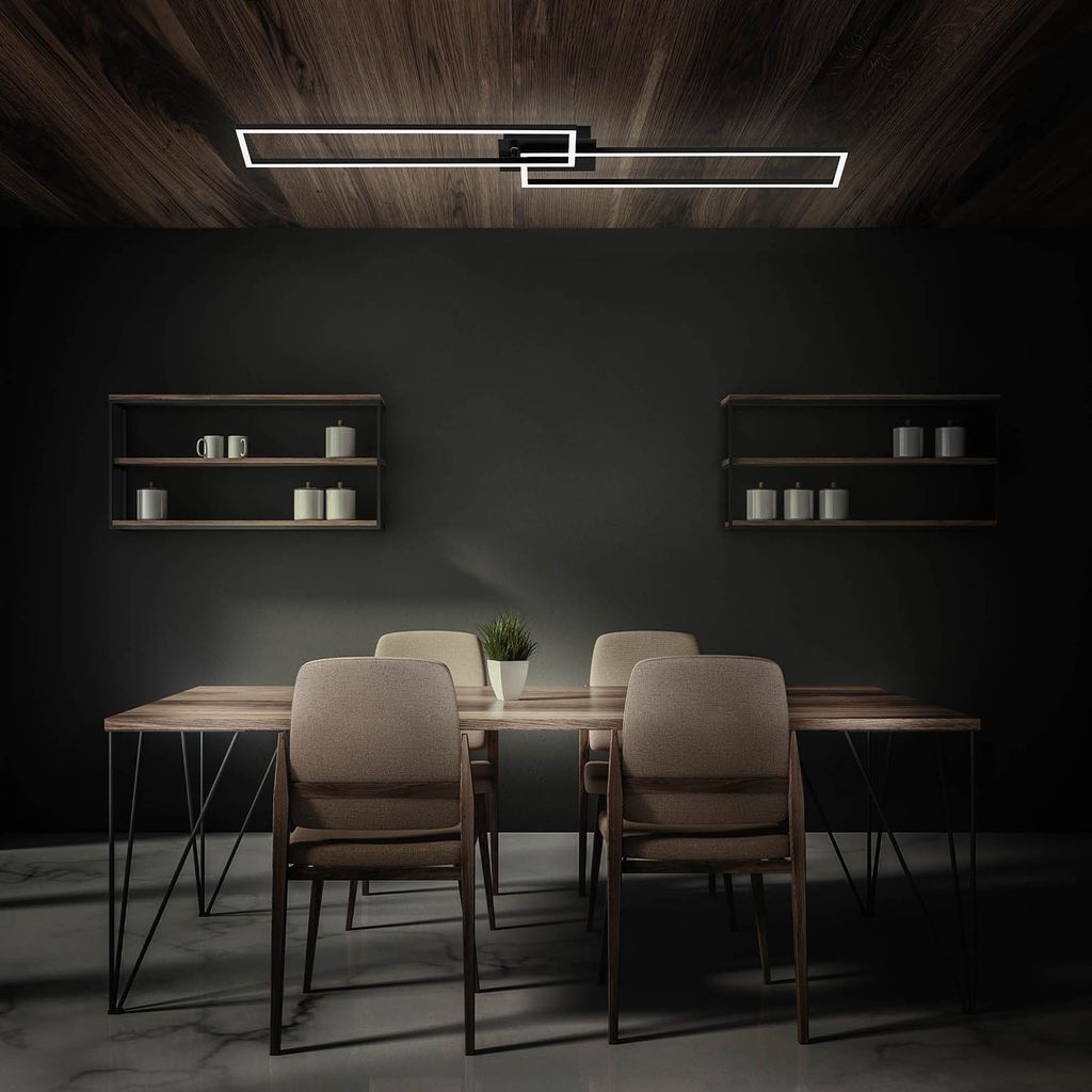 LED CCT Frame 110 cm 2x40W 2200lm black