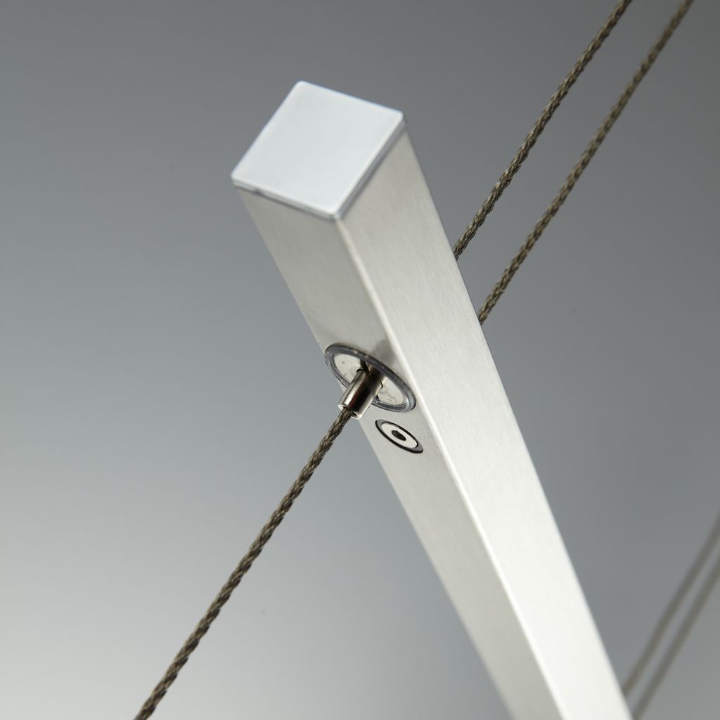 Pendelleuchte - 16W, 1750lm, LED, höhenverstellbar, dimmbar, warmweiß, matt-nickel