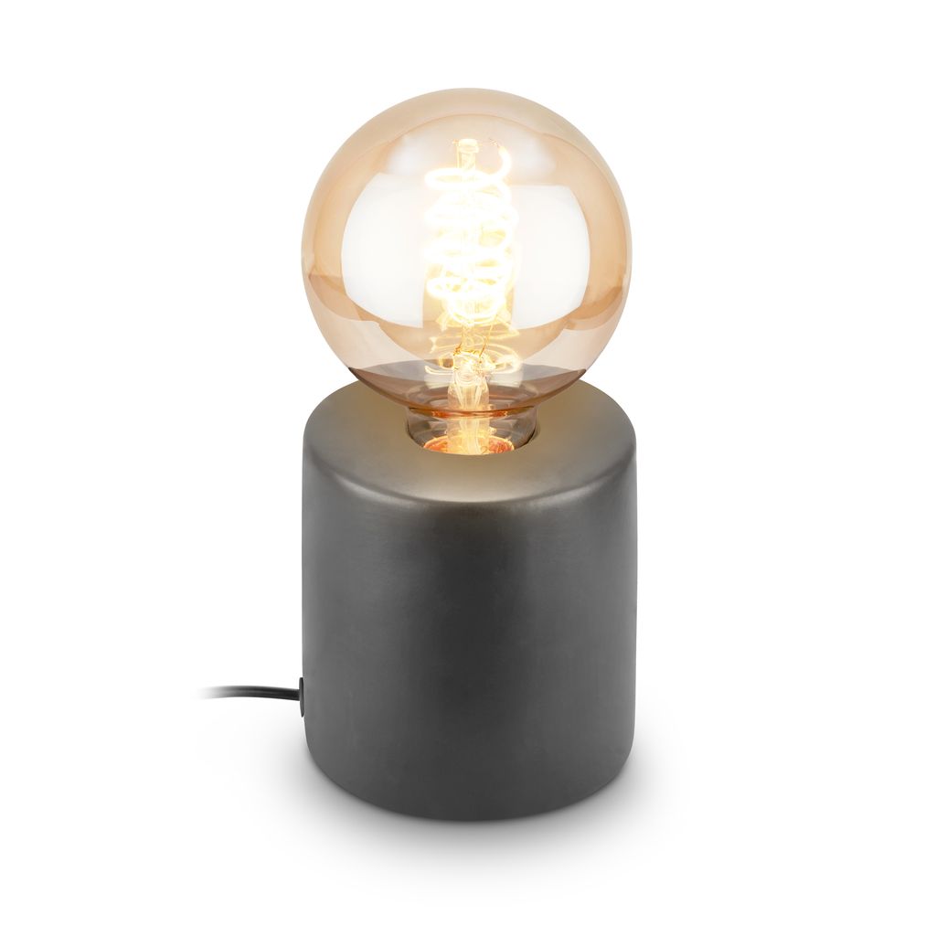 Tischlampe Tischleuchte Schlafzimmer Büro Kabelschalter Keramik Flur 0