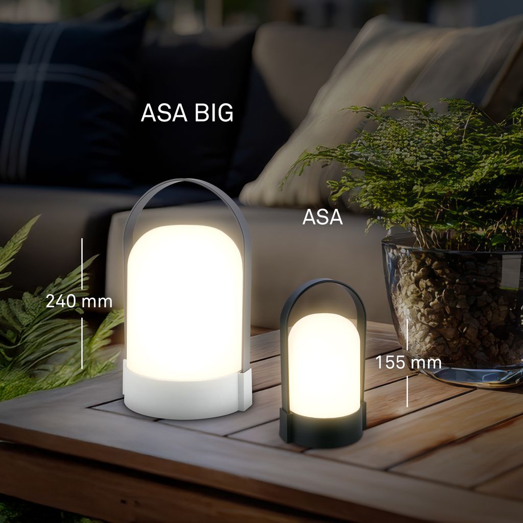 LED Camping Lamp Rechargeable Tent Light Touch Dimmer 1W IP44 Portable Handle