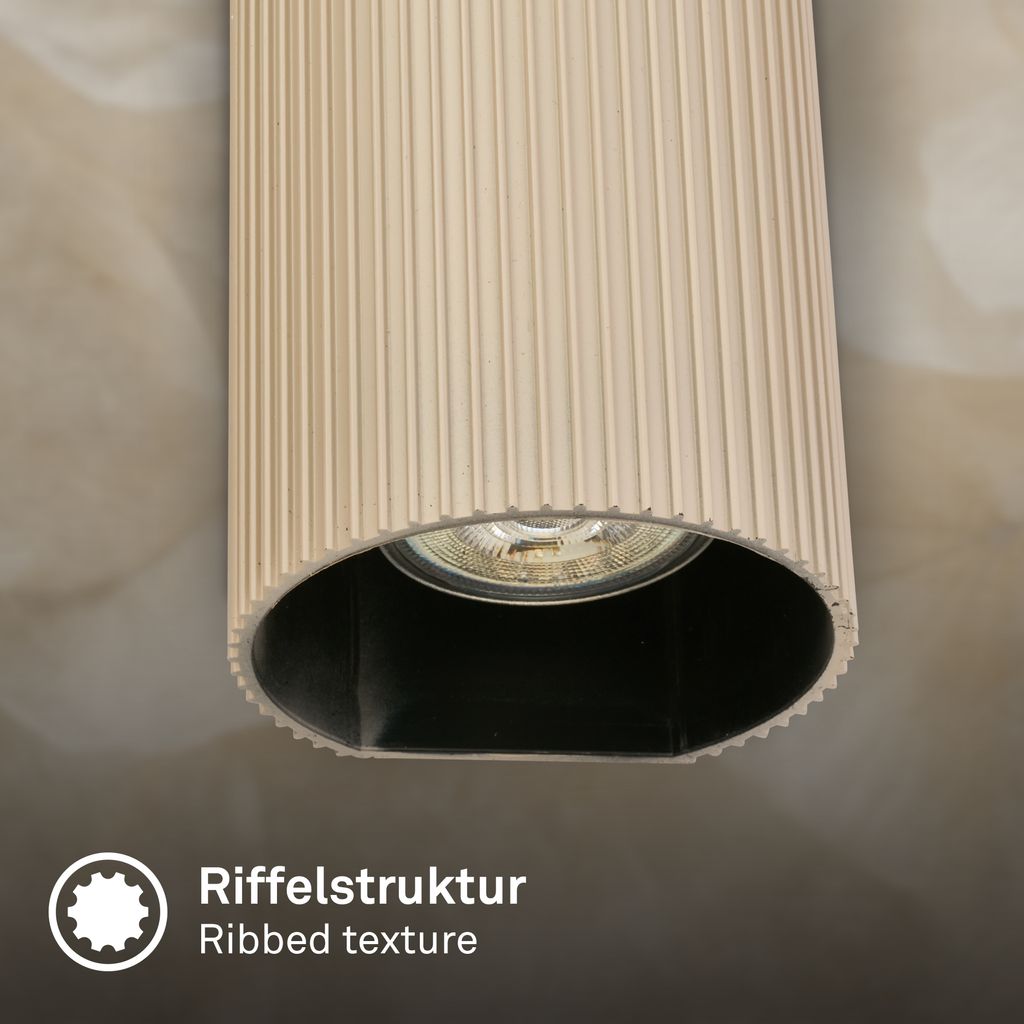 Ida Wandleuchte - Up/Downlight, GU10 Fassung, max. 9W, Beige