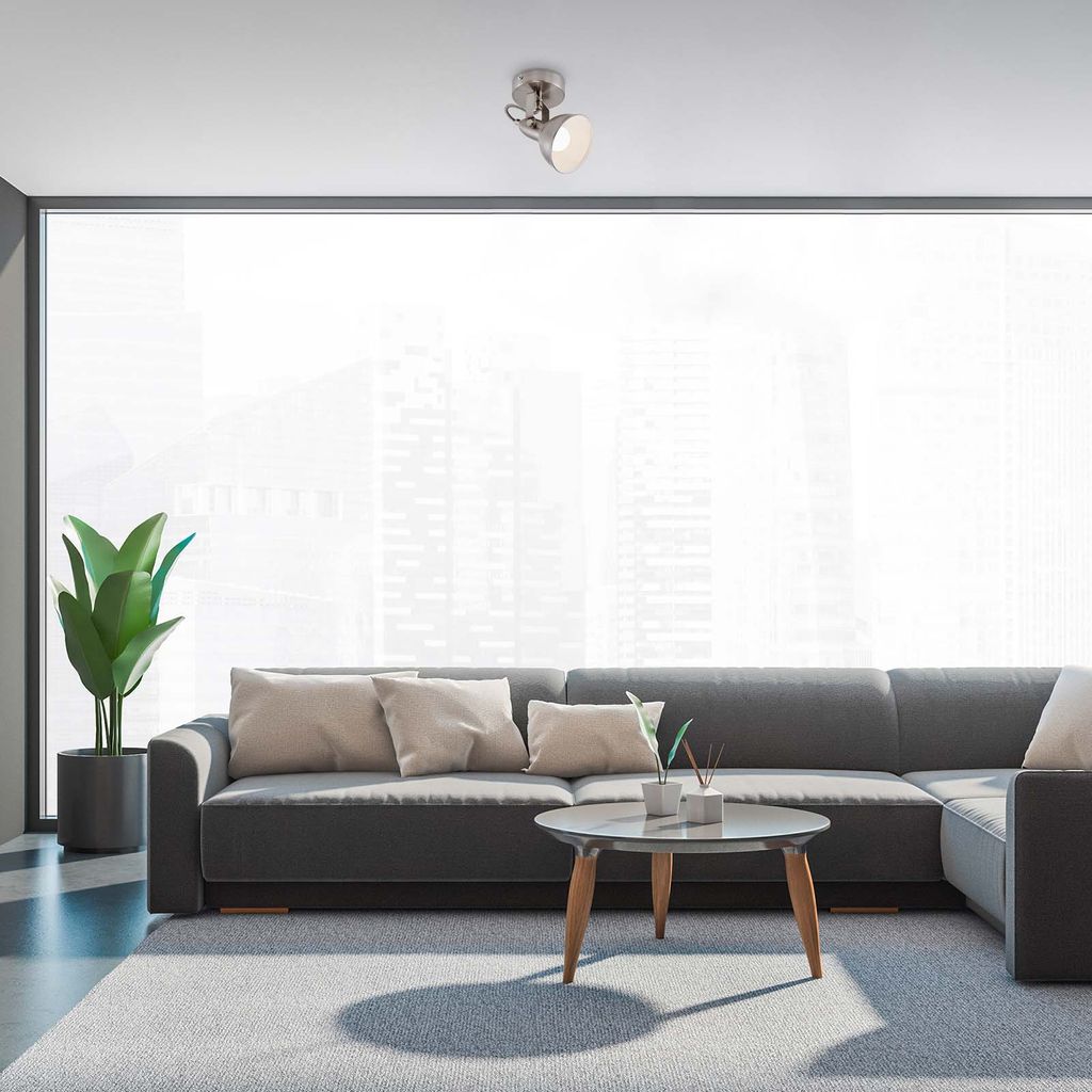 Wandstrahler Retrodreh-& schwenkbarem Spot 1xE14 40W Metall Satin-Weiß Briloner 4