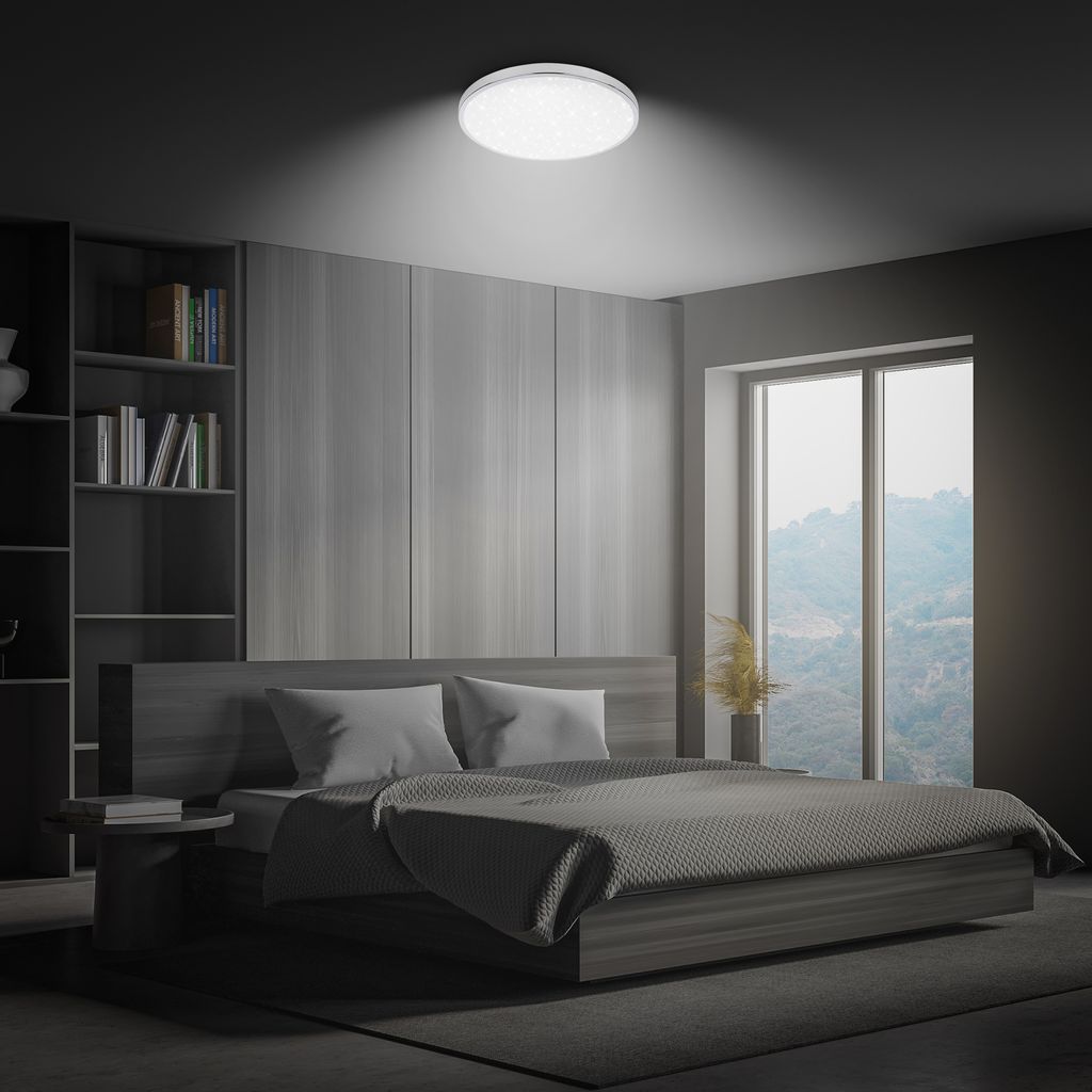 LED Deckenlampe Deckenleuchte Badlampe Spritzwasserschutz Neutralweiß Bad 5