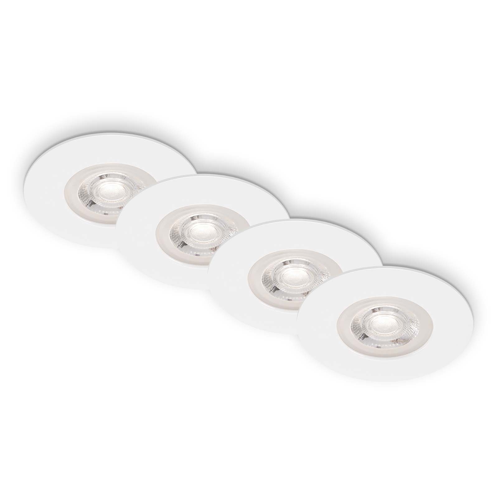 Set de 4 Pièces LED Spots Encastrables Ø 9 cm 4x4,9W 480lm blanc