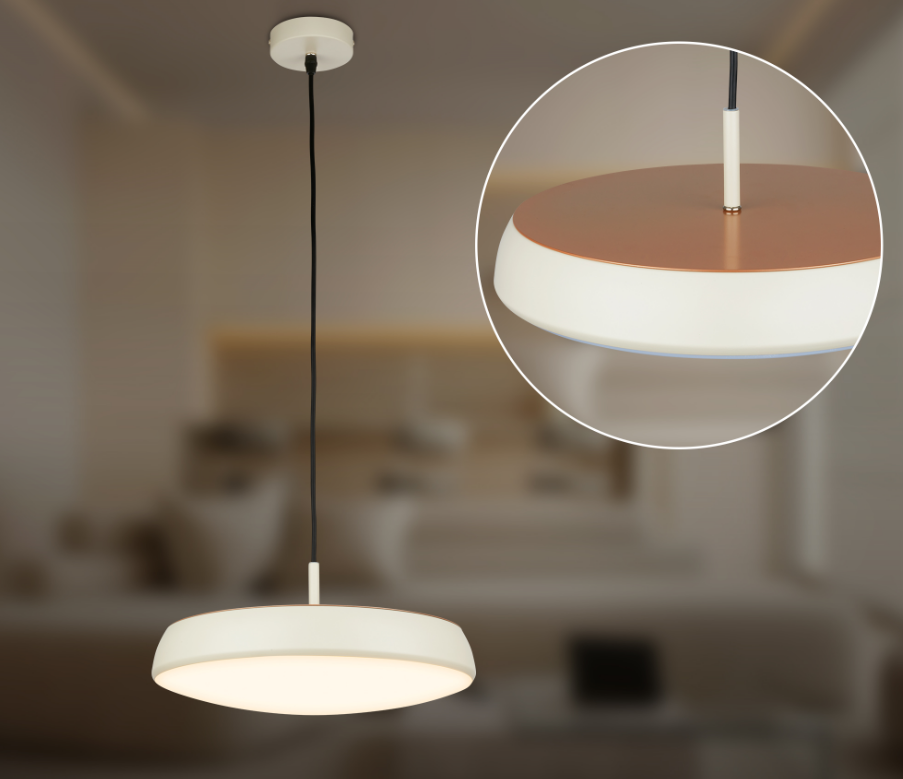 Briloner Nala Pendelleuchte - 14,5W, 1800lm, LED, Warmweiß, Warm Grey-Coffee
