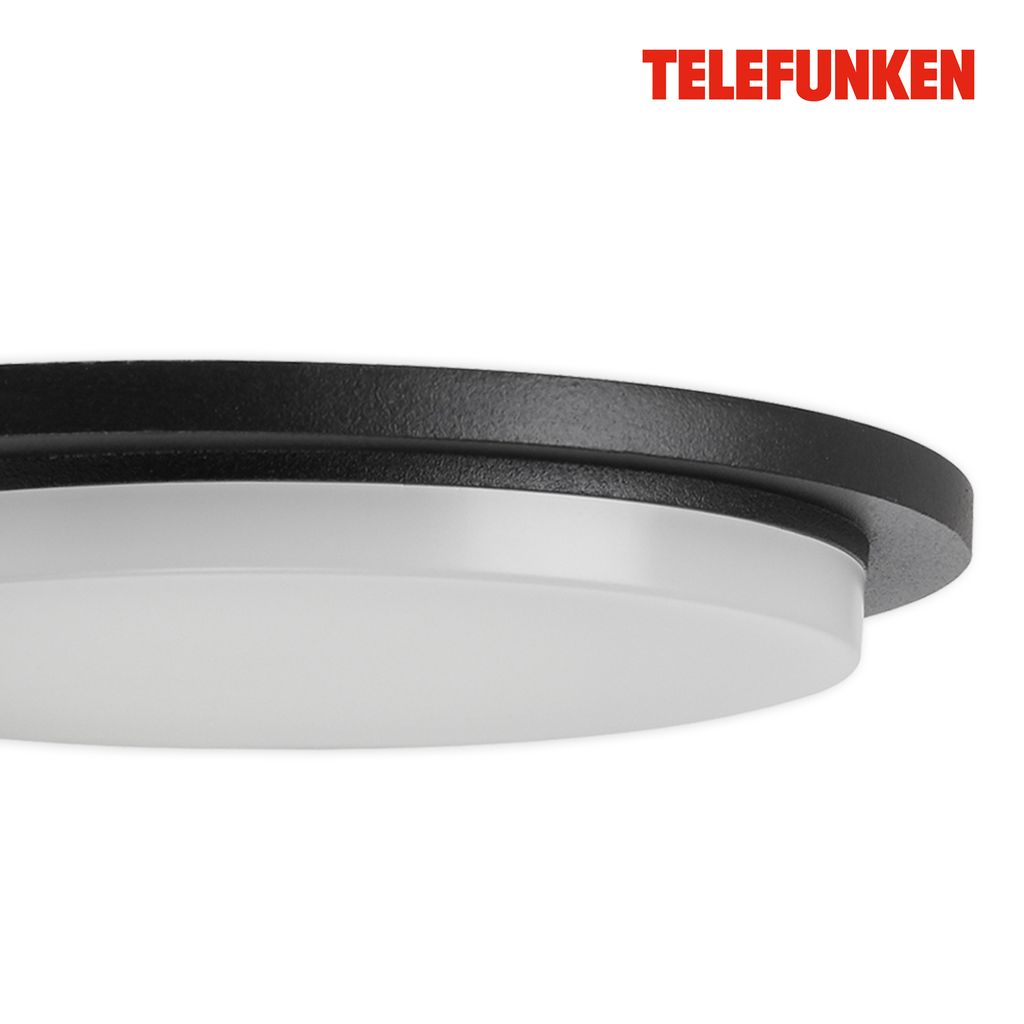 TELEFUNKEN LED Außenleuchte 18,7 cm 10W 1200lm schwarz