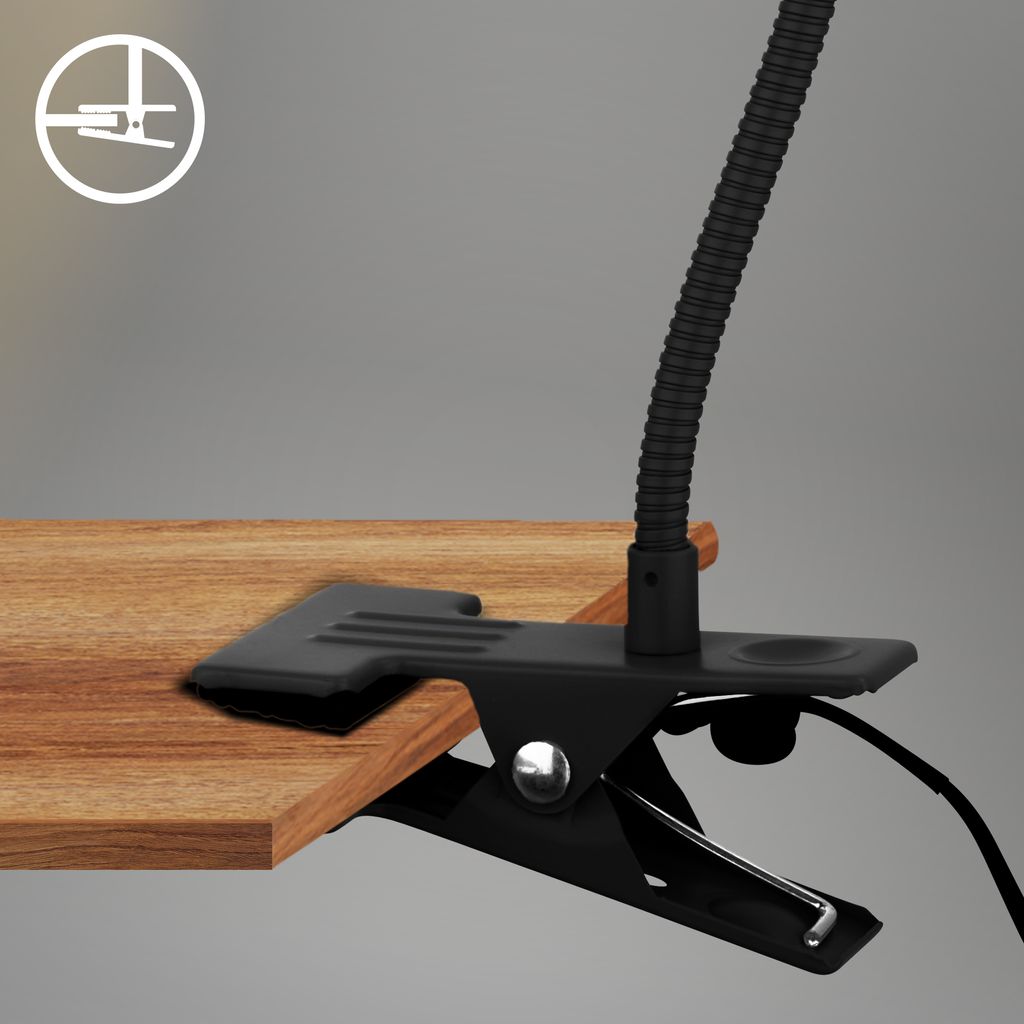 Schreibtischlampe Klemmleuchte Leselampe Schwenkbar Kabelschalter Kinderzimmer 5