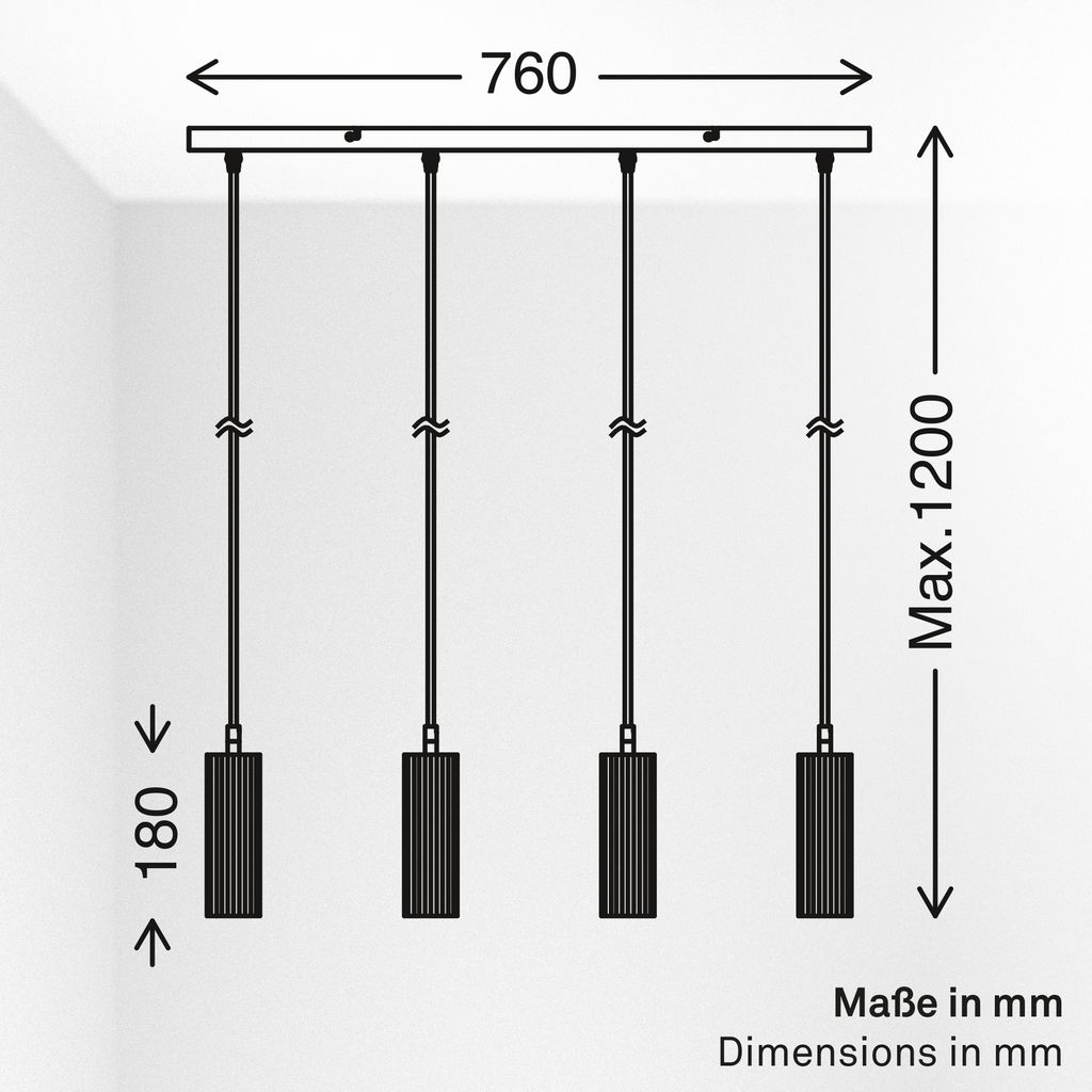 Ida Pendant Light - GU10 Socket, Max. 9W, Height-Adjustable, Coffee-Warm Grey