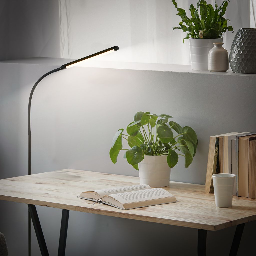 LED Stehlampe LED Stehleuchte Standleuchte Dimmbar Touch Warmweiß Schwenkbar 7