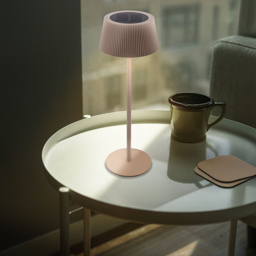 Alia Tischlampe - 2W, 150lm, Kabellos, LED, Dimmbar, Solar, Beige