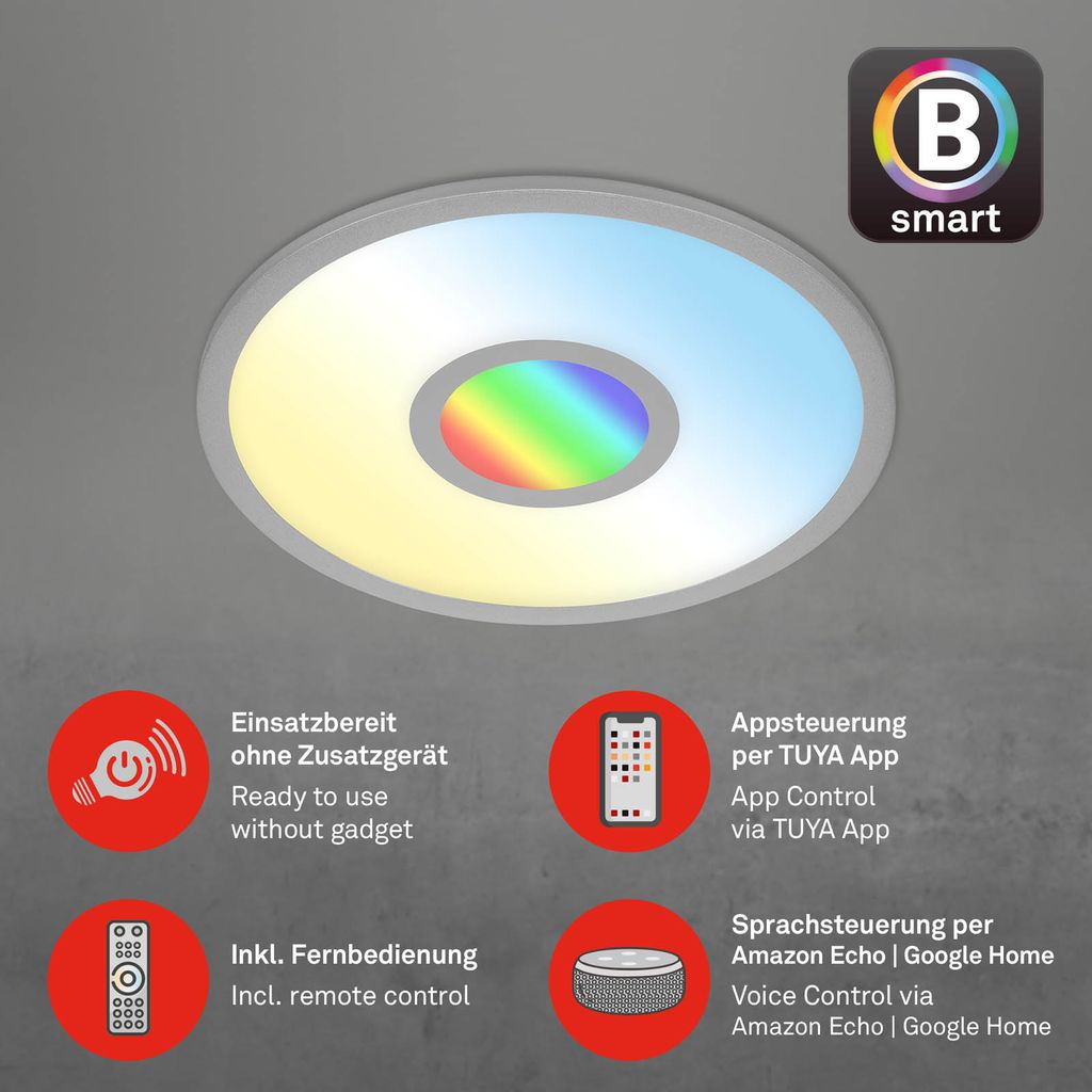 Simple Centerlight CCT LED Panel RGB Centerlight Ø 7396014 | BRILONER