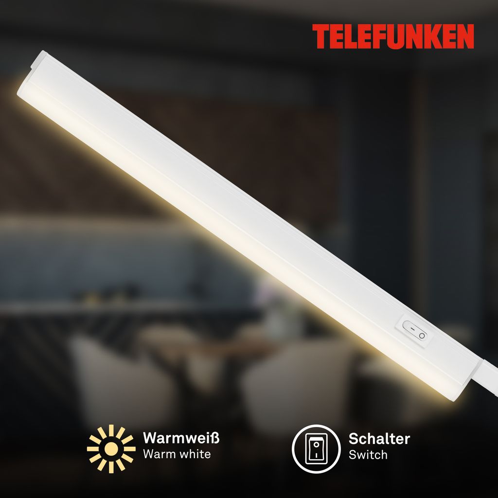 LED Unterbauleuchte 4.4 W weiß Kunststoff Telefunken 1