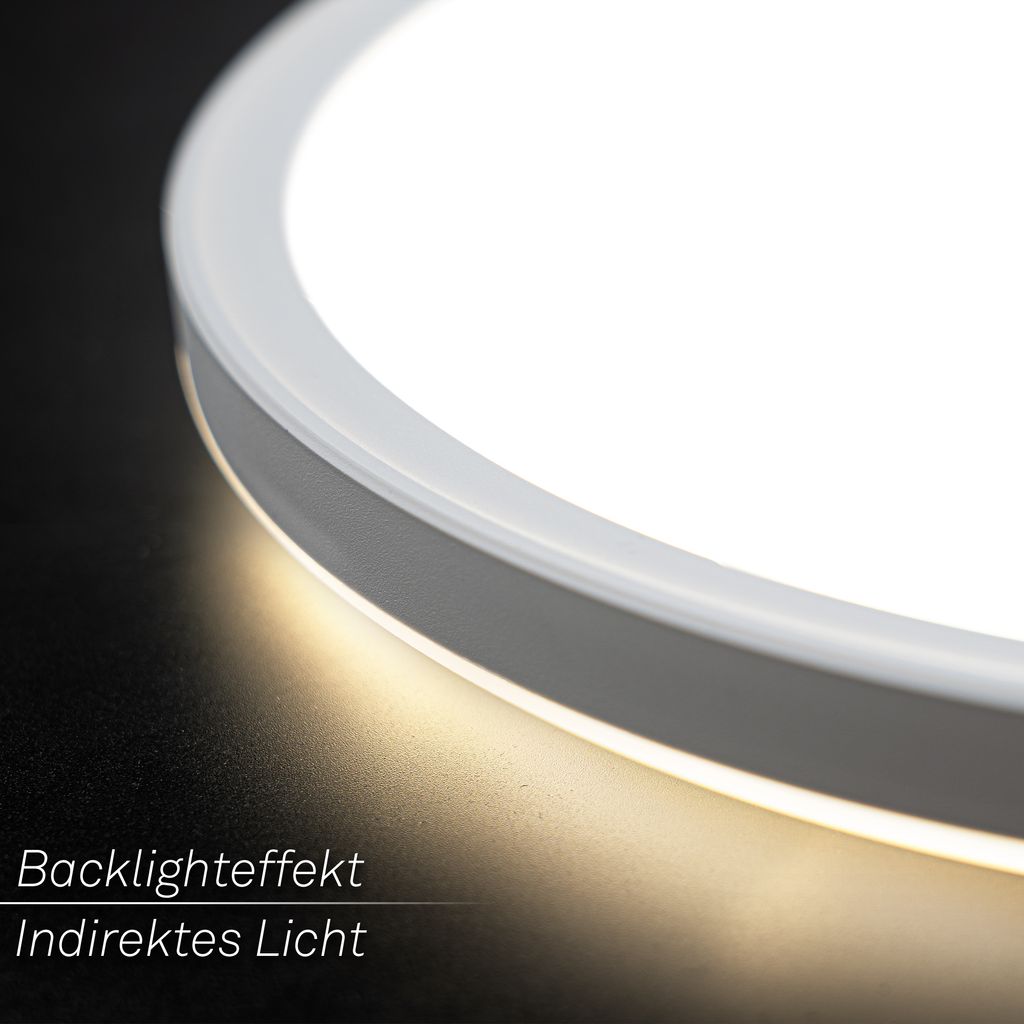 Slim LED Panel Ø29.3 cm - 18W, 2400lm, Starry Sky, Neutral White, White