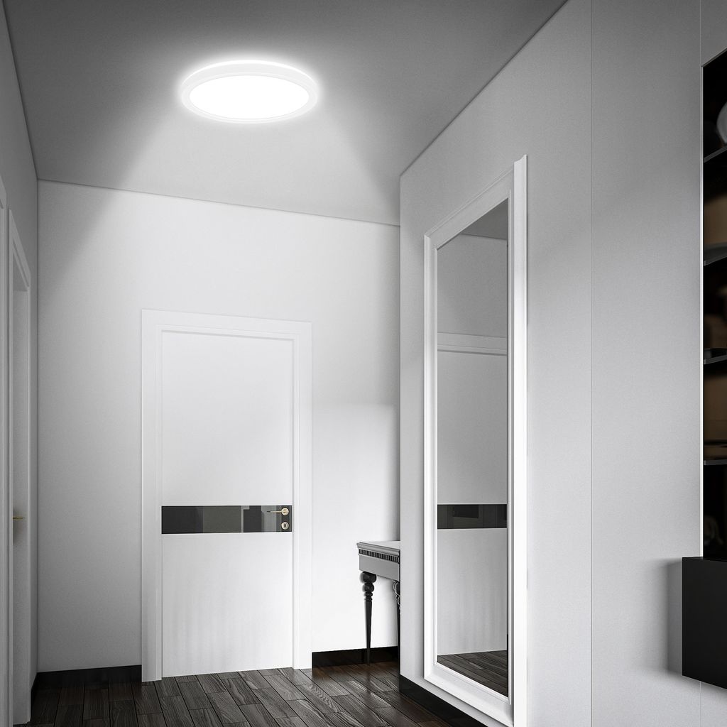 LED Deckenlampe Bewegungsmelder IP44 LED Badlampe Badezimmerleuchte Flach 5