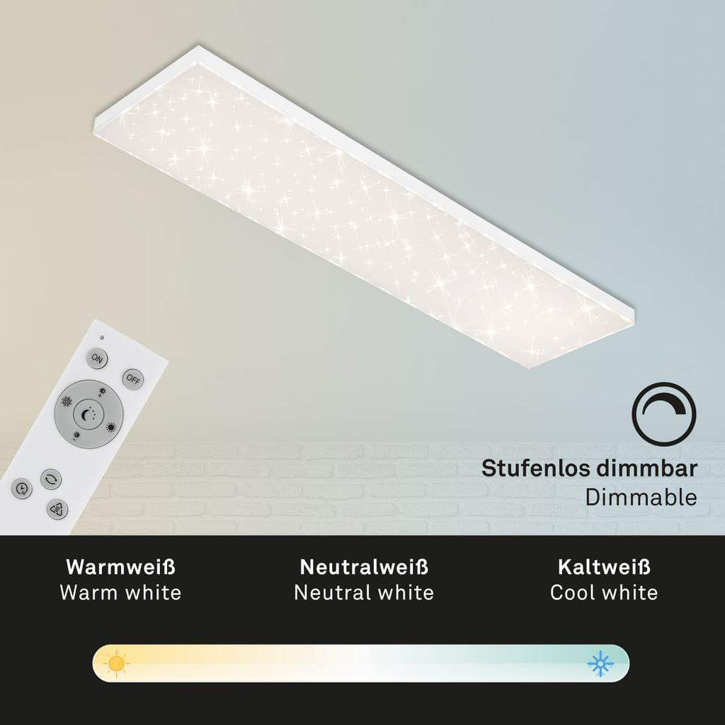 CCT LED Panel, 119,5 cm, 38 W, Weiß