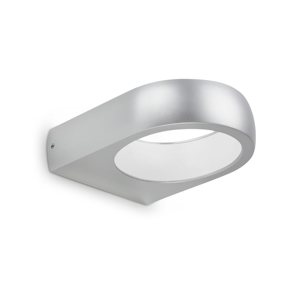 LED Außenleuchte, silber, 1xLED/6,5W