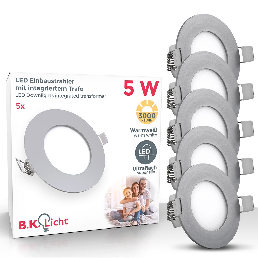 3-5x LED Einbau-Leuchte ultra-flach 5-18 Watt