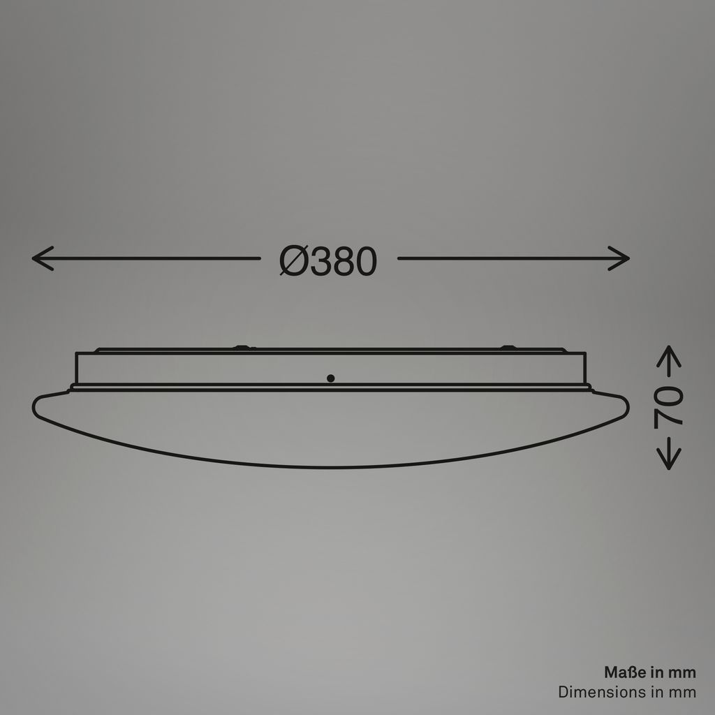 Nebo Deckenleuchte Ø38 cm - 20W, 2400lm, LED, Sternenhimmel, Neutralweiß, Weiß, Forales Muster