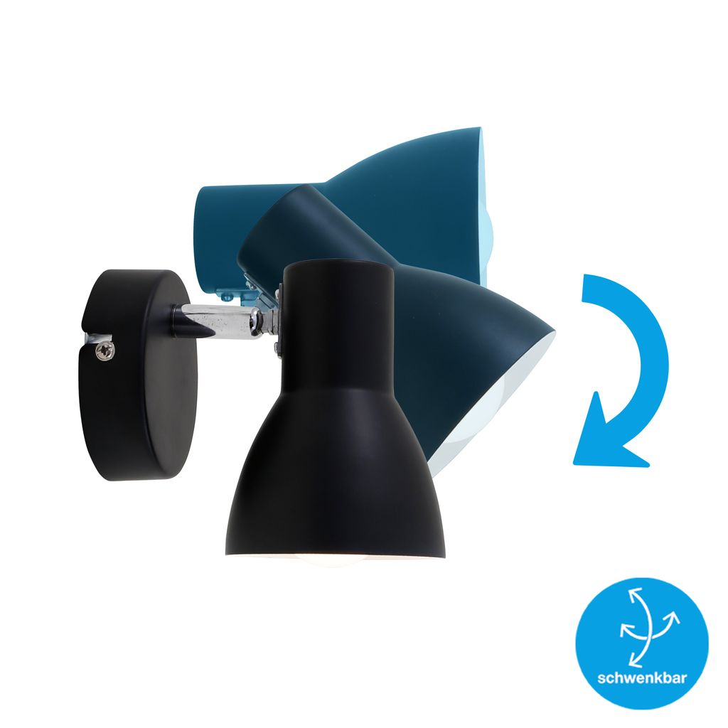 Spotlight 13 cm 1x exkl. E14 25W zwart
