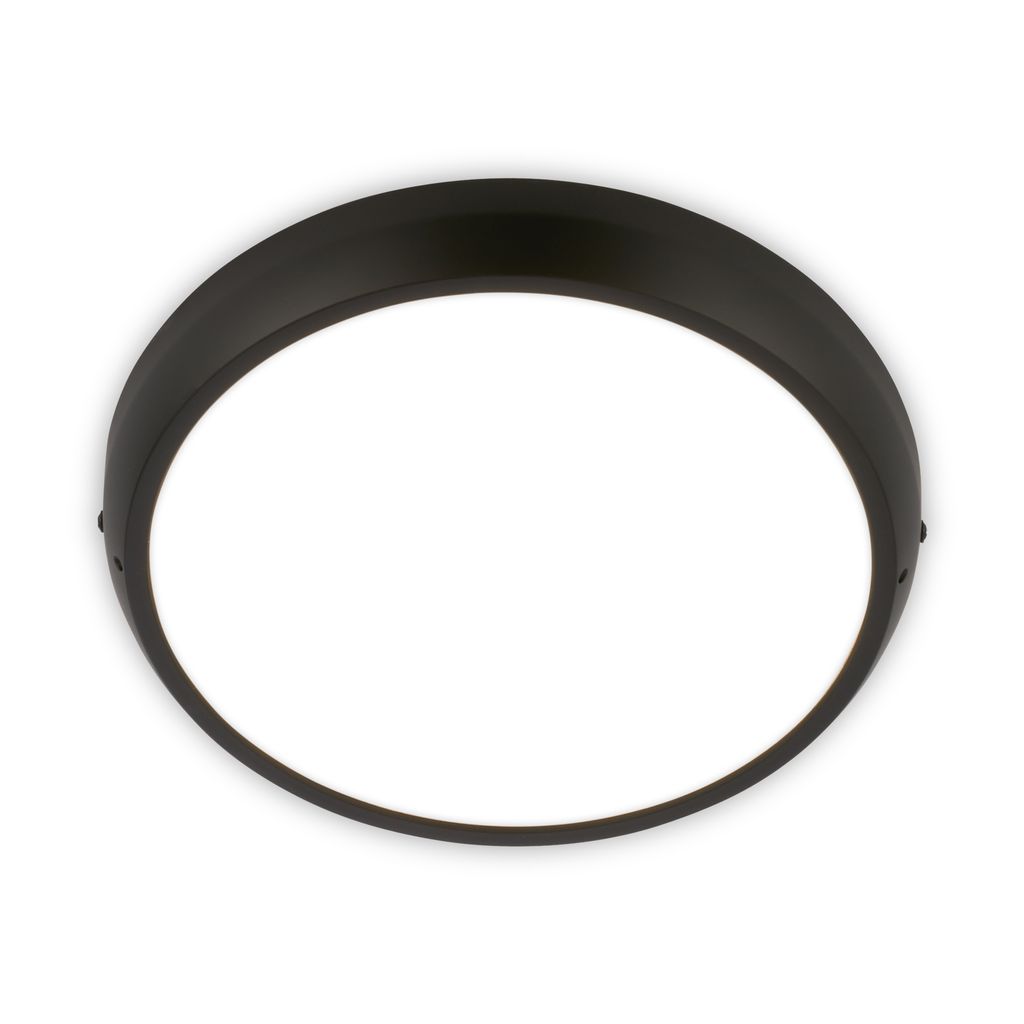 Navaro Deckenleuchte Ø27,5 cm - 18W, 1900lm, Neutralweiß, IP44, Schwarz