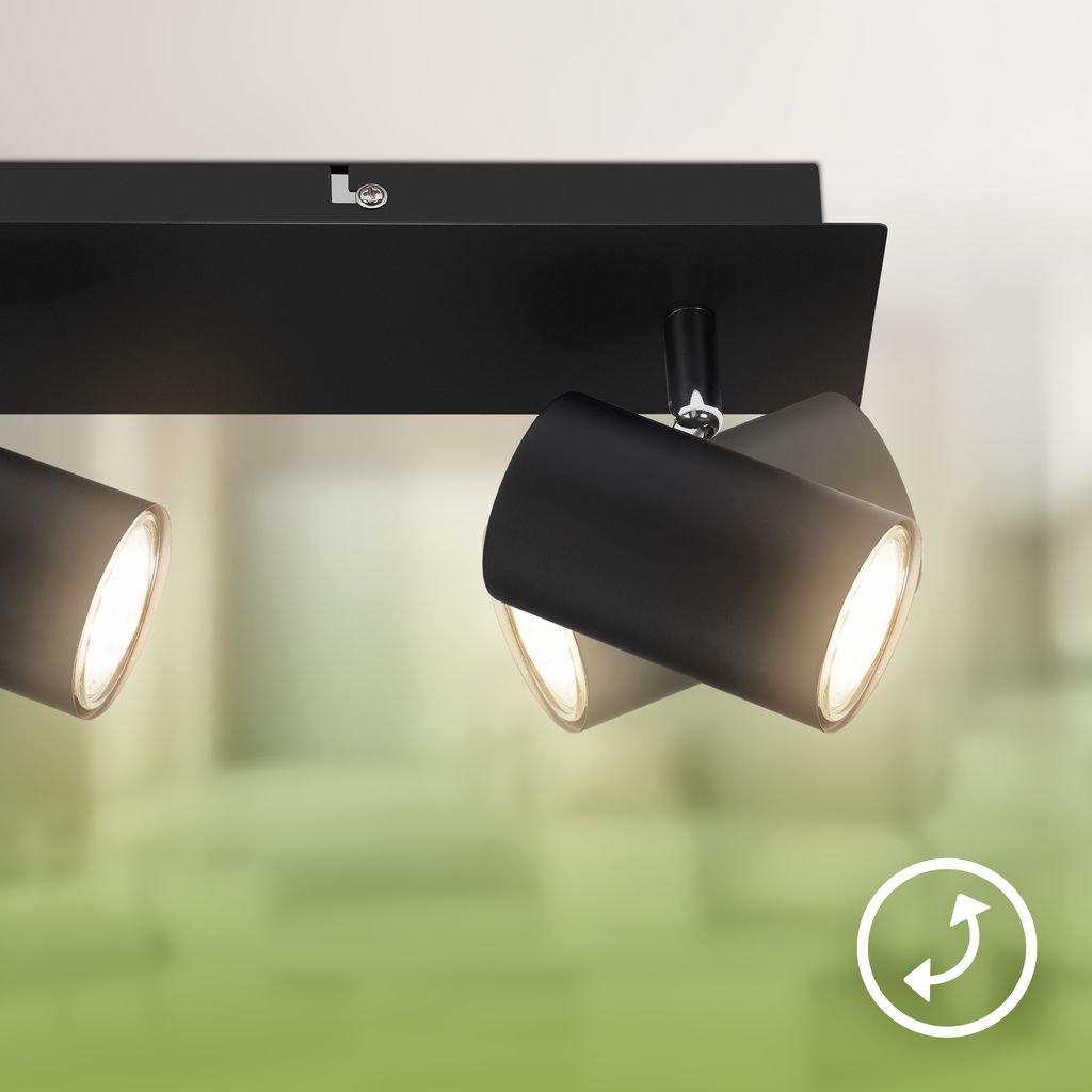 Briloner Isil A LED Deckenstrahler, mit EEK A Lichtquelle*, Schwenkbar, Schwarz