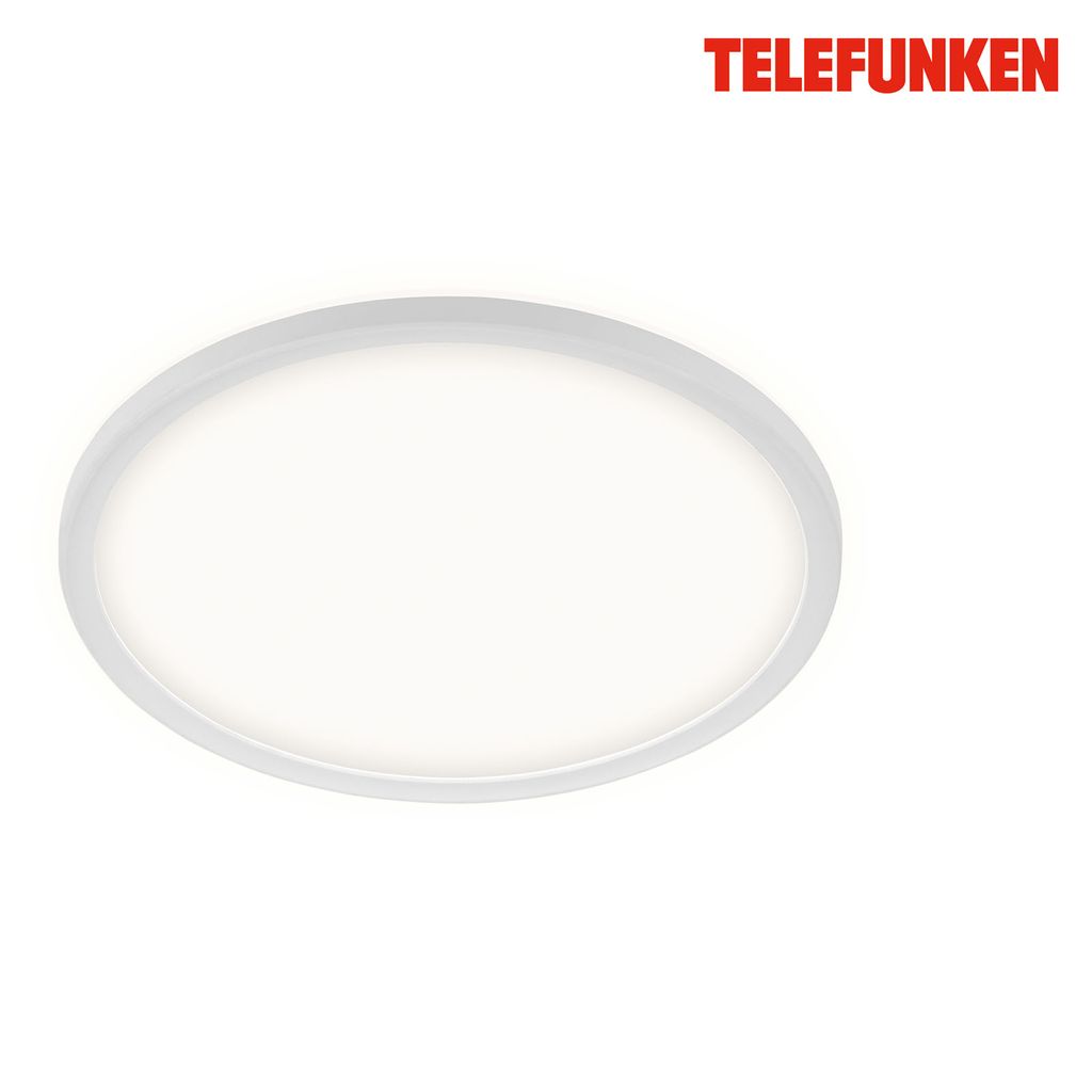 LED Bad-Deckenleuchte, Ø29 cm, LED, 18 W, 2400 lm, weiß