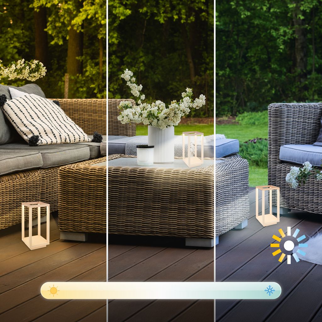 Laer Tischleuchte - 1,8W, 50lm, Kabellos, LED, Dimmbar, Touch, CCT, Beige