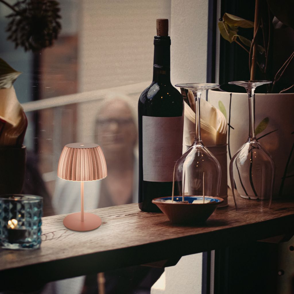 LED Tischlampe Akku LED Tischleuchte Dimmbar Kabellos Touch Aussen/Innen 11