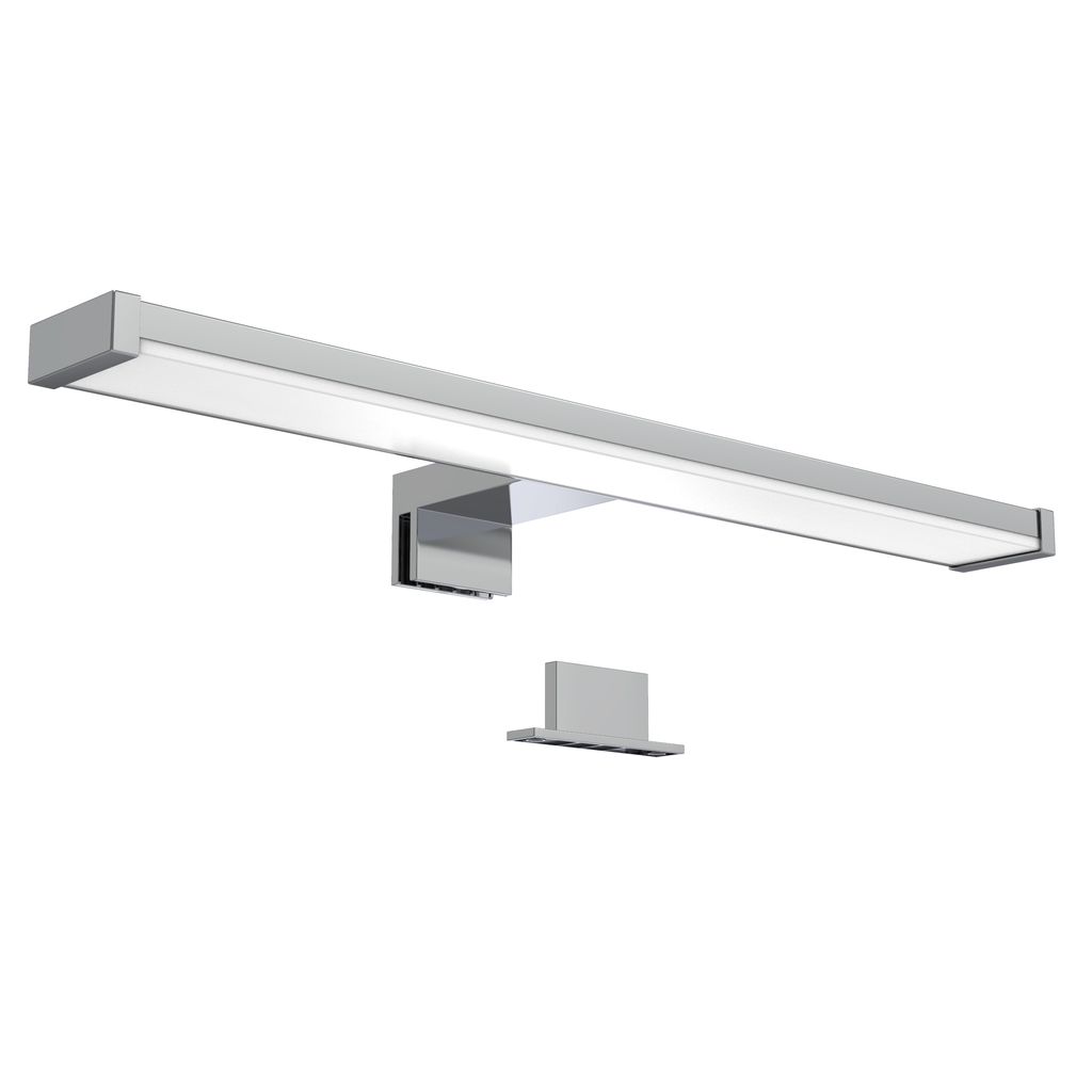 Spiegelleuchte - 7W, 600lm, LED, 2 in 1 Montage, 40cm, neutralweiß, chrom