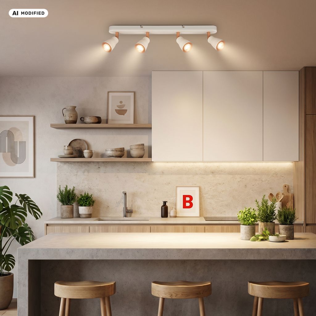 Riff Deckenstrahler 20 cm - 14W, 1600lm, LED, Schwenkbar, Warm Grey-Coffee