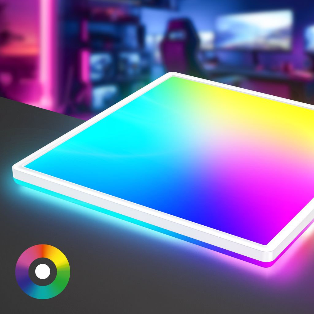 B smart RGB/W-LED Panel, 42 cm, LED-Platine, 22 W, 2700 lm, weiß