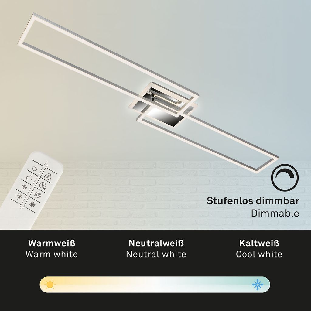 LED CCT Frame 110 cm 40W 5200lm chrome