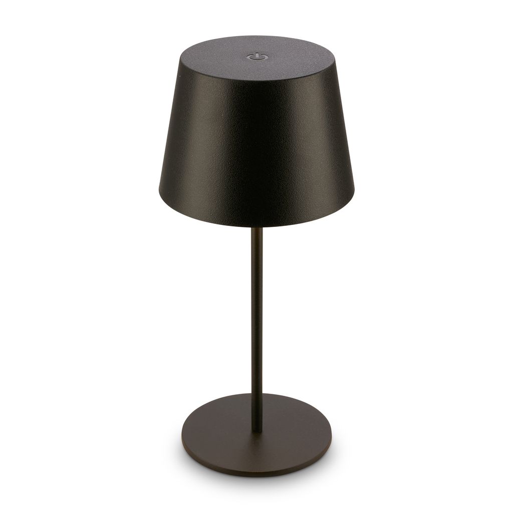 Nivo Tischlampe - 1,2W, 120lm, Kabellos, LED, Touch, Dimmbar, Schwarz