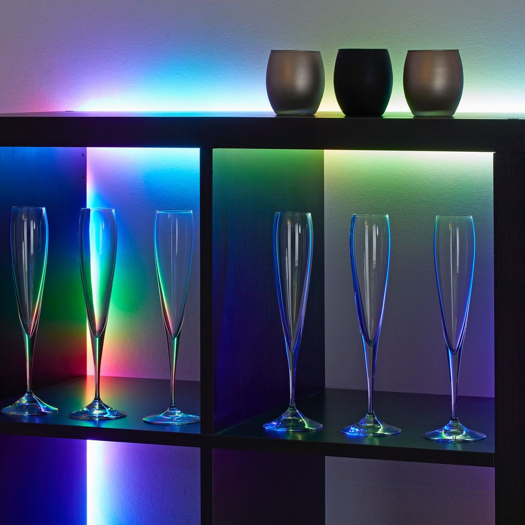 LED Stripe 5 Meter RGB Individuell kürzbar 24W weiß Kunststoff Briloner 4