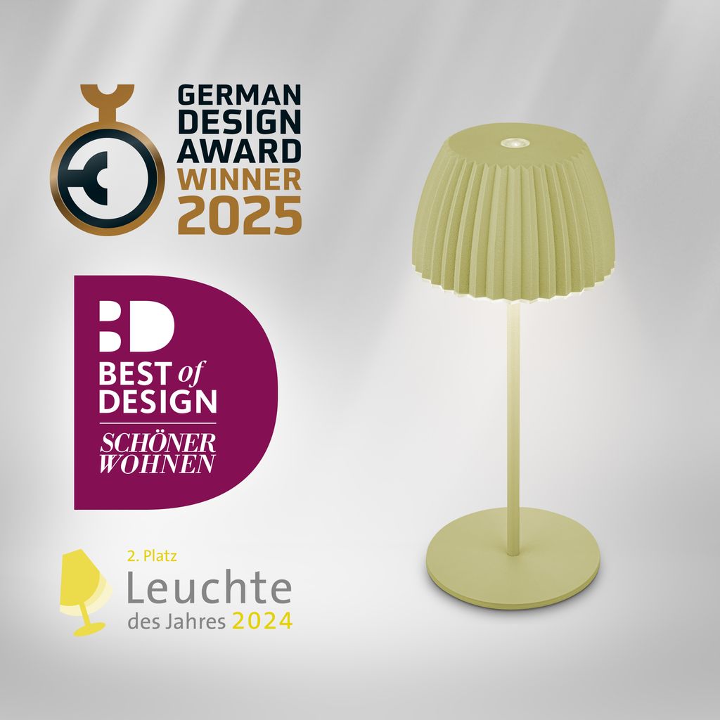 LED Tischlampe Akku LED Tischleuchte Dimmbar Kabellos Touch Aussen/Innen 1