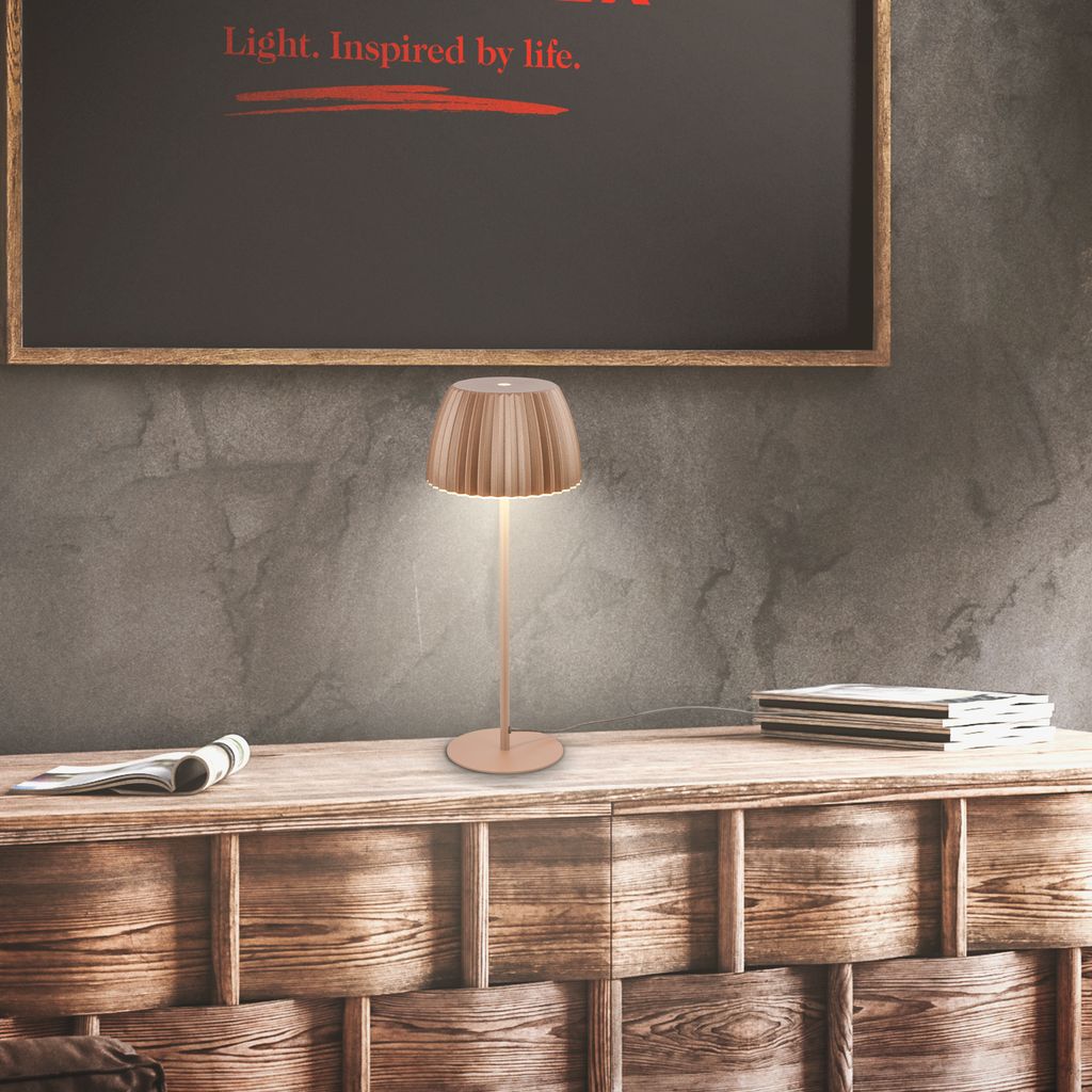 LED Table Lamp Coffee – Touch Dimmer, USB-C, 8W, Warm White Light