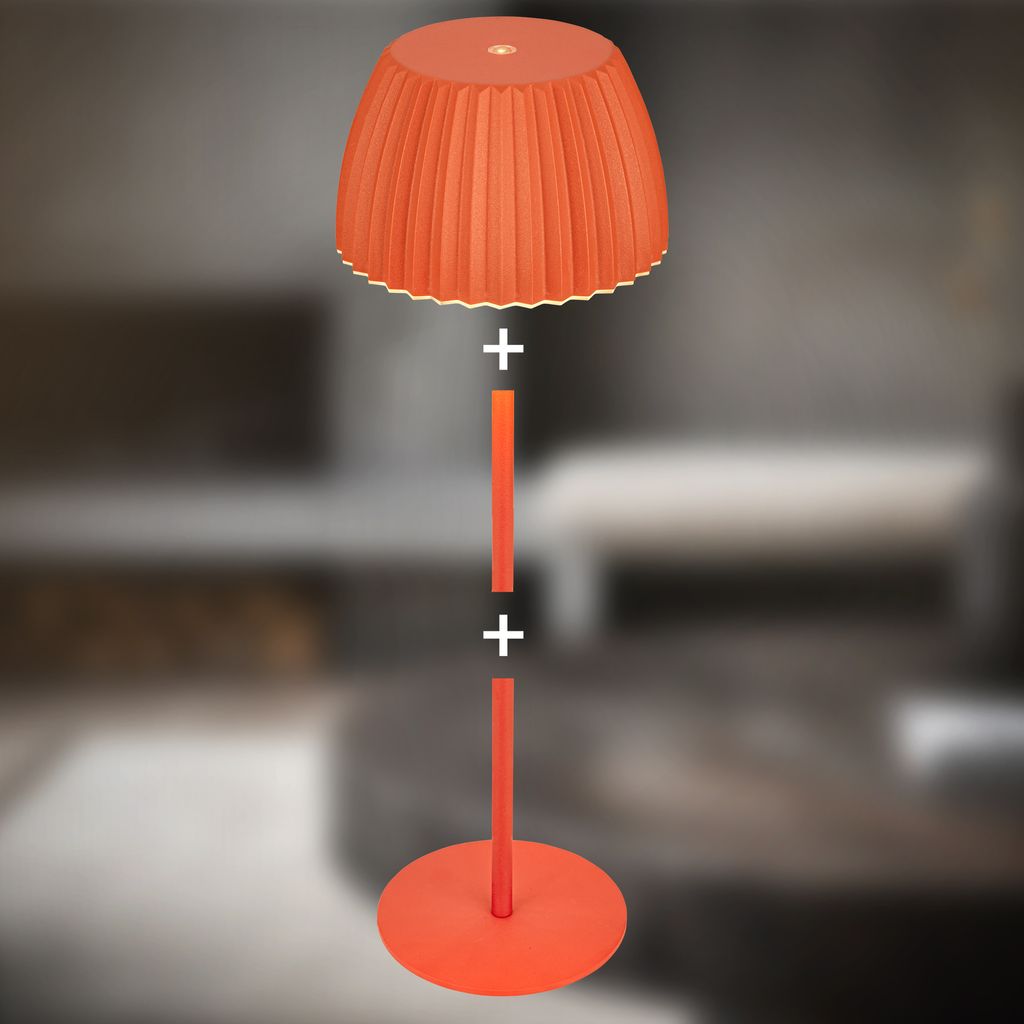 LED Tischlampe Akku LED Tischleuchte Dimmbar Kabellos Touch Aussen/Innen 4