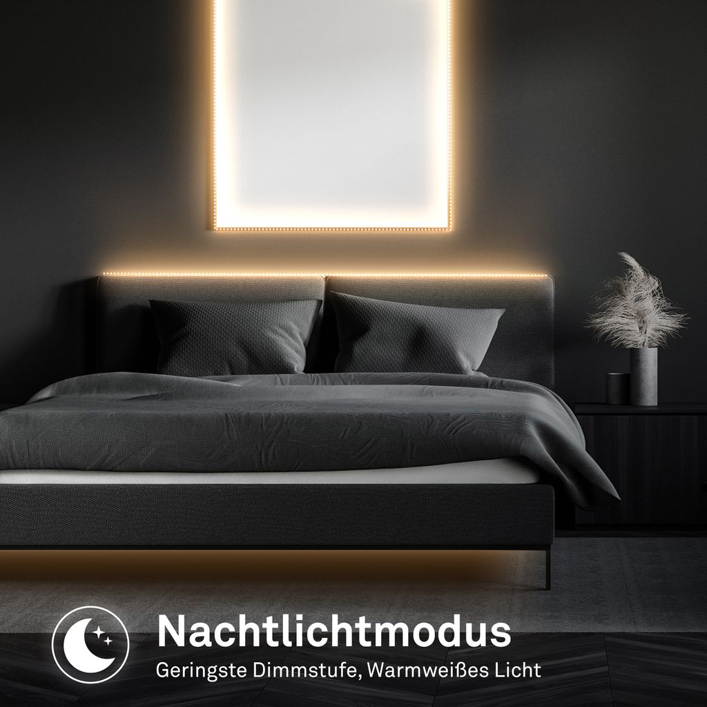 LED Streifen 10m - Fernbedienung, Kürzbar, CCTIC Abstimmbares Weiß, RGBIC Farbwechsel, Weiß