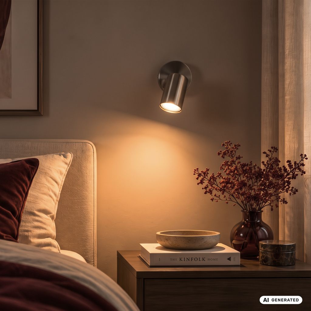 Nerida Wandlampe - GU10 Fassung, max. 9W, Schwenkbar, IP44, Chrom