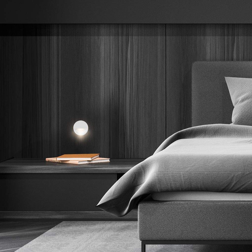Luce spina sensore a LED, 6,5 cm, 30lm, bianco