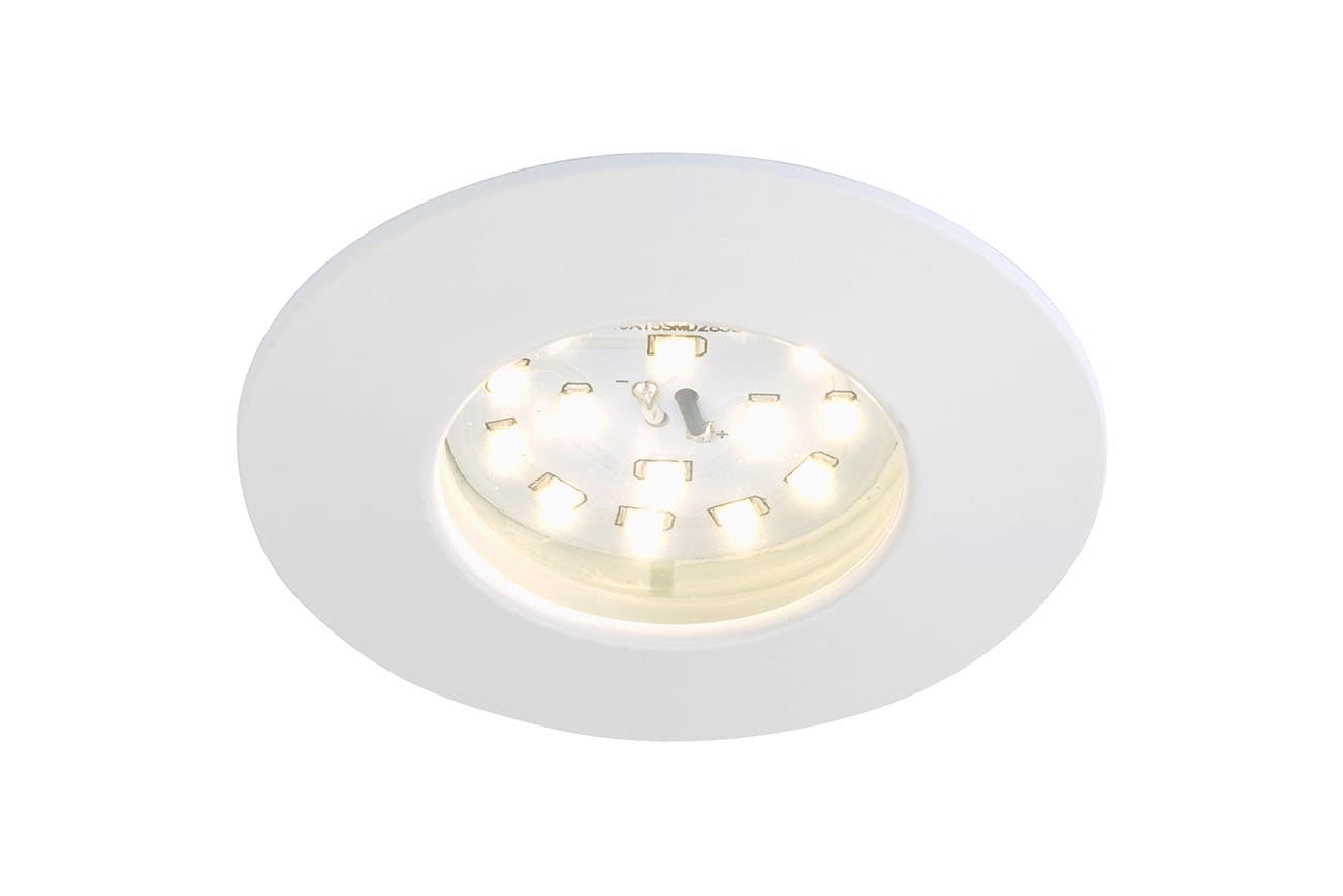 LED Einbauleuchte, Ø 7,5 cm, 5,5 W, Weiß